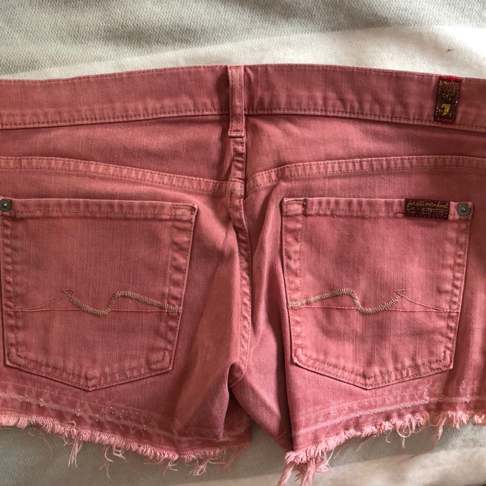 7 for all mankind jean shorts